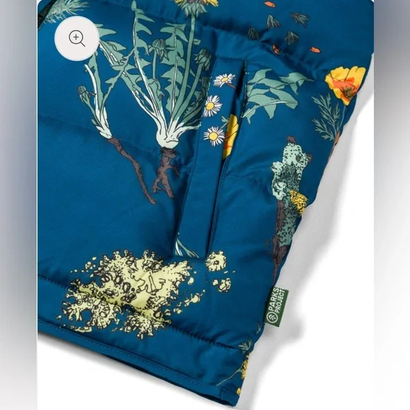 Parks Project Women's Floral Vest - Teal - Picture 3 of 12